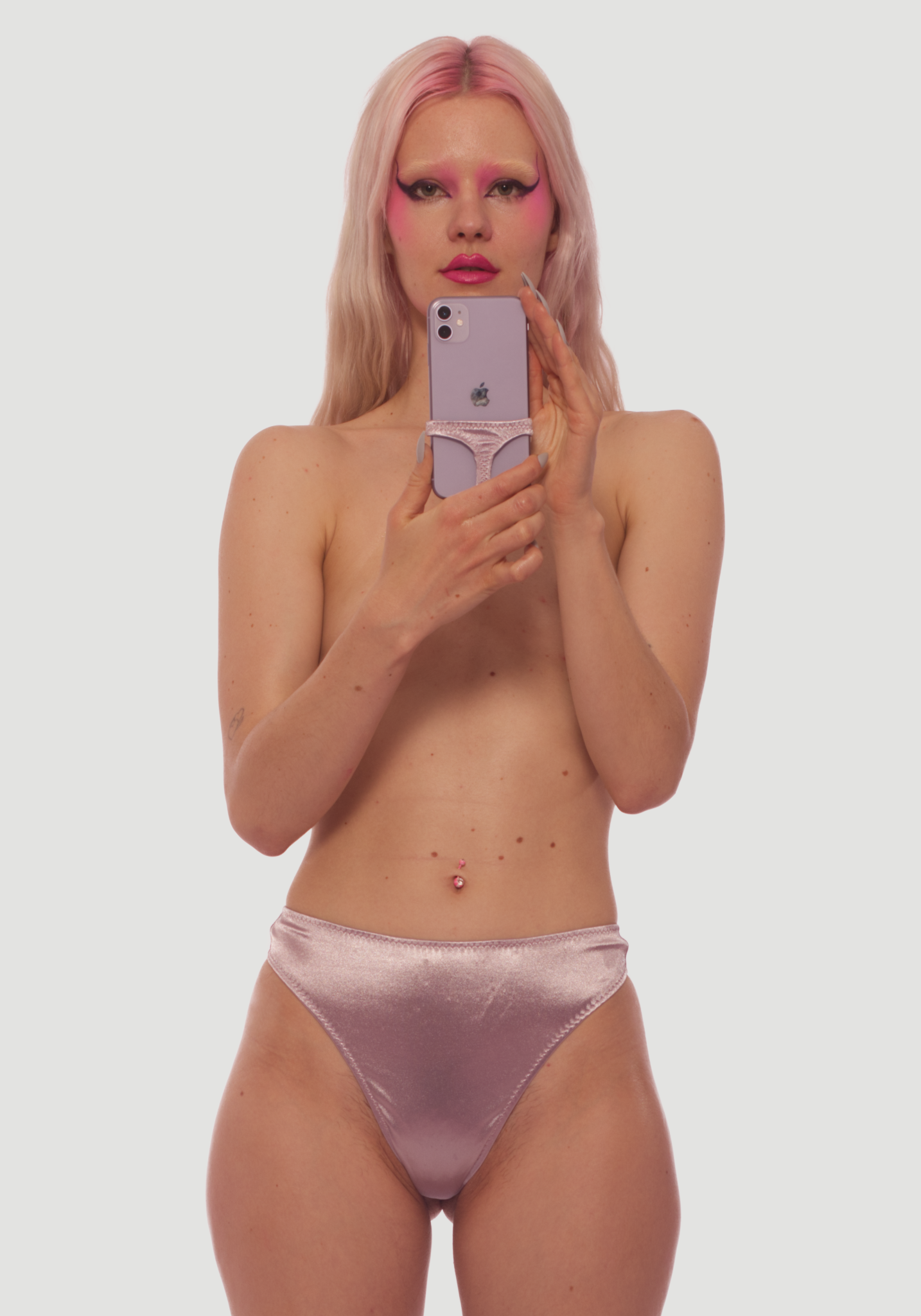 Panties for phone with matching human ones