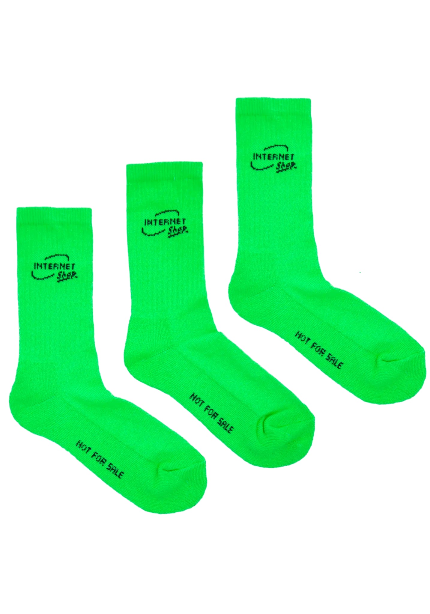 Logo Socks Neon Green 3 Pack