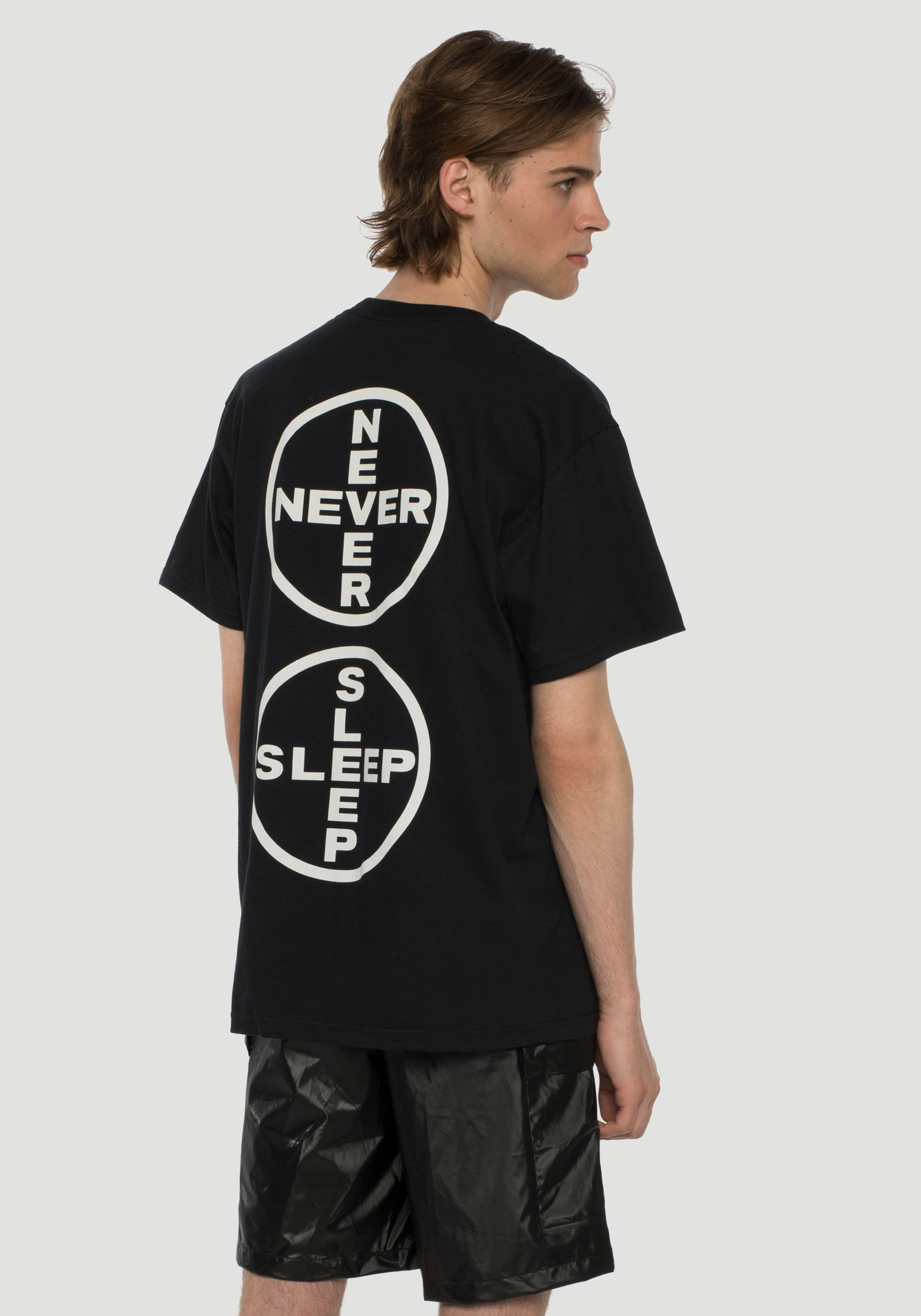Never Sleep T-Shirt Black
