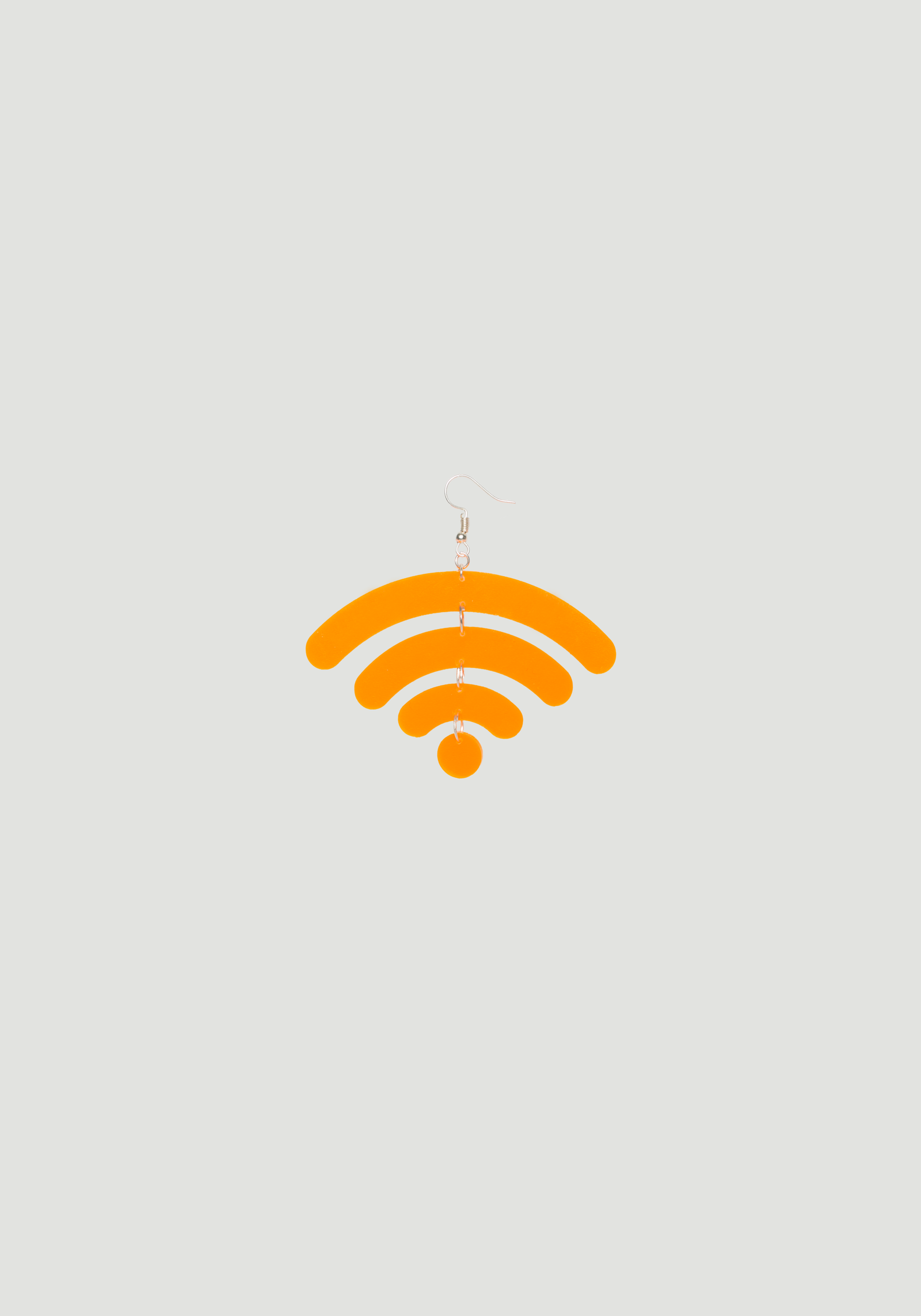 Wi-Fi Earrings Neonorange Large